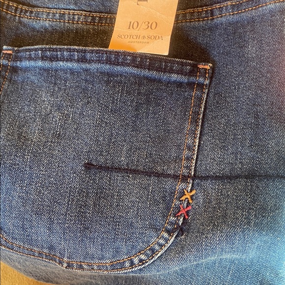 Scotch & Soda NWT THE CURRENT High Rise Barrel Leg Button Fly Denim Jeans 10/30 - Picture 9 of 16